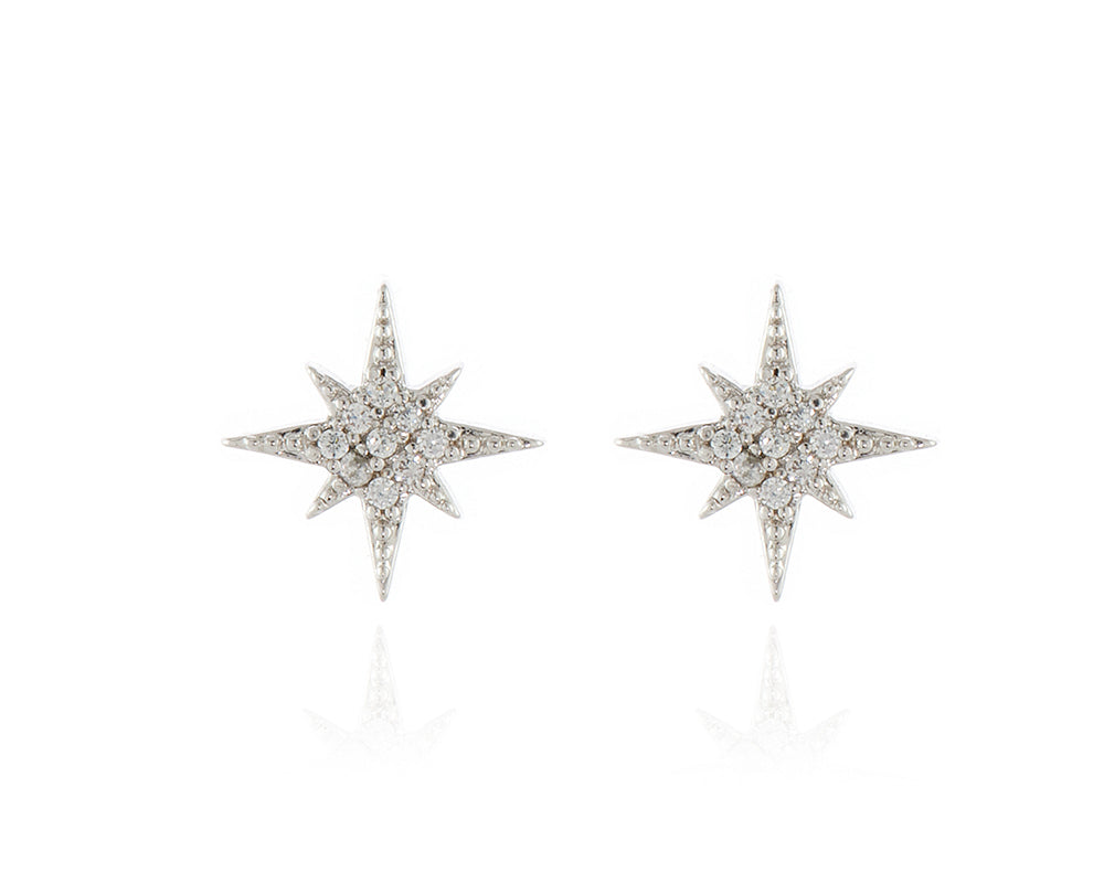 North Star Silver Earrings 413335R322