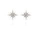 North Star Silver Earrings by Cachet London