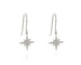 North Star Silver French Wire Earrings by Cachet London
