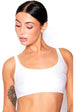 Bikini Crop Top In White by Maribela