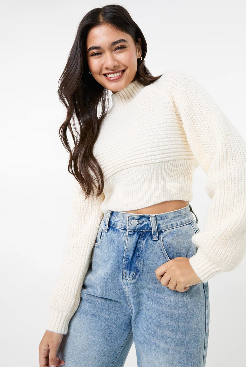 High Neck Knitted Jumper PV2925