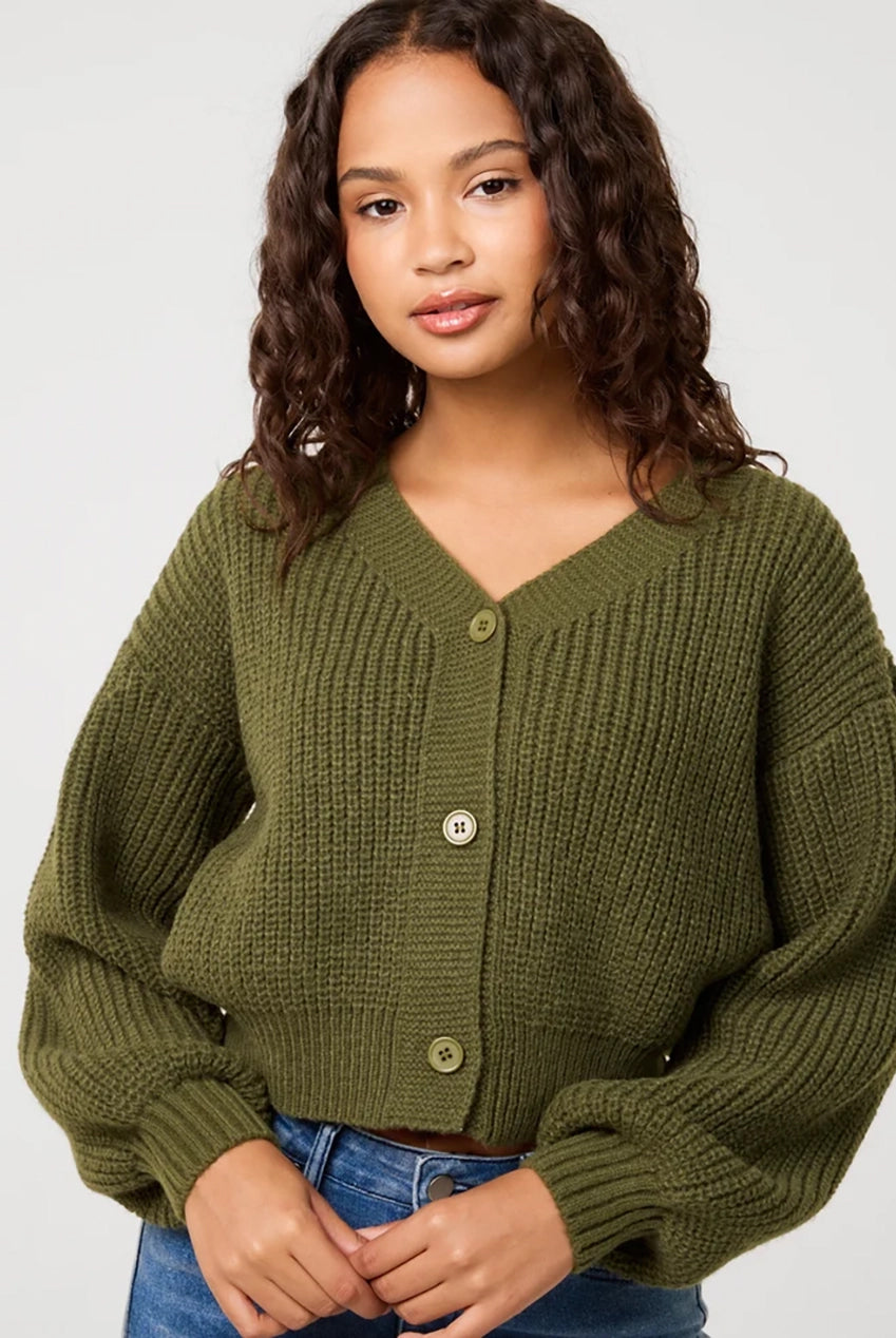 Cropped Button Cardigan PV3761056