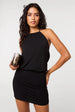 Jersey Waist Halterneck Dress by Pink Vanilla