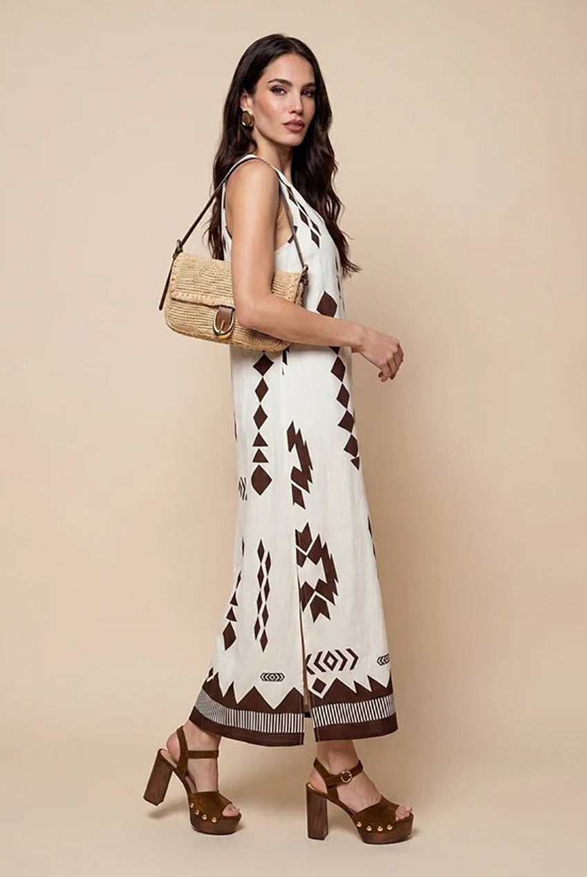 Patterned Maxi Dress 40DRS38712