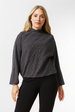 Curve Puffball High Neck Top by Blue Vanilla