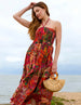 Tiered Halter Neck Dress by Blue Vanilla