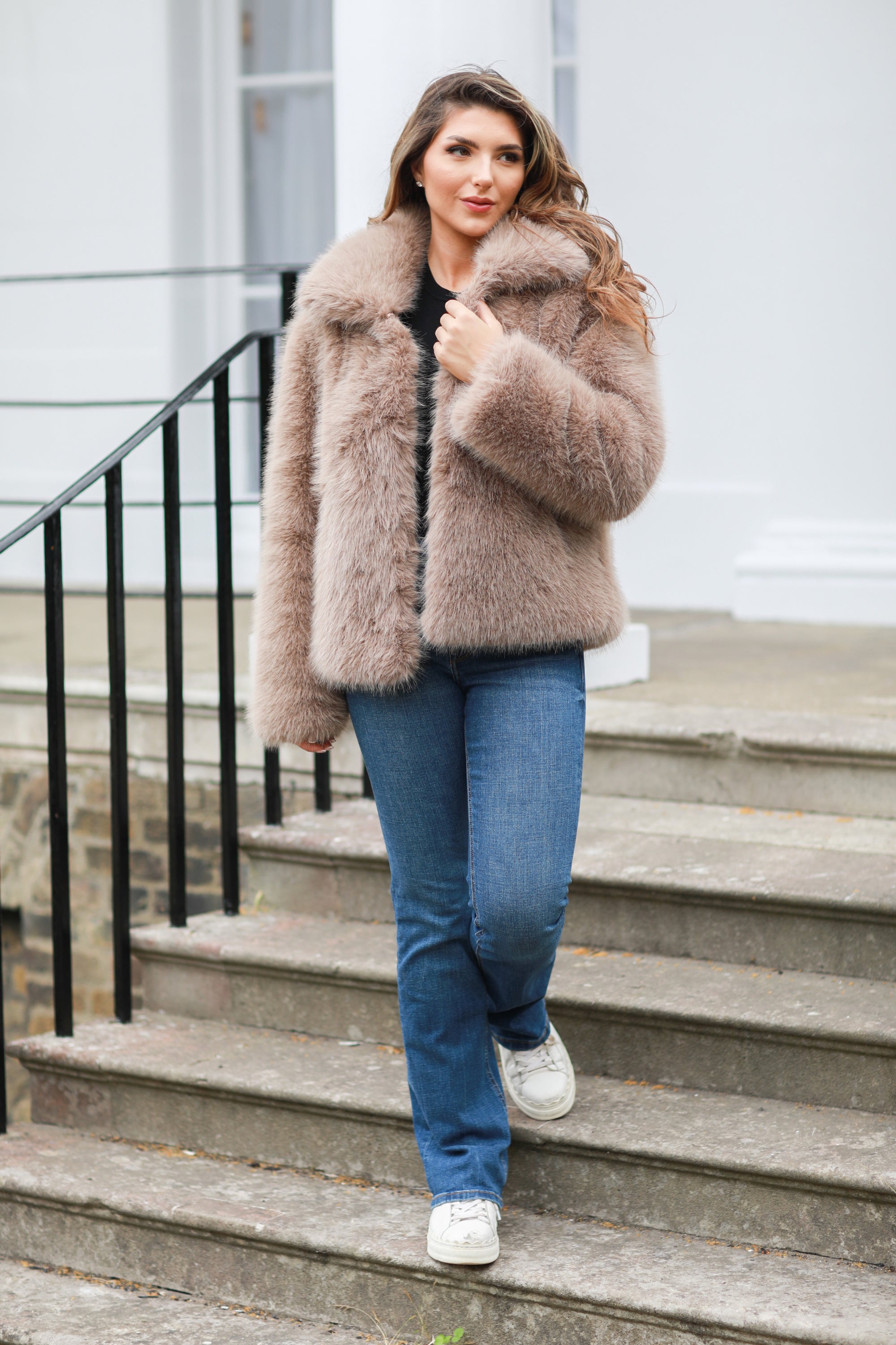 Faux Soft Fur Jacket OU0000548