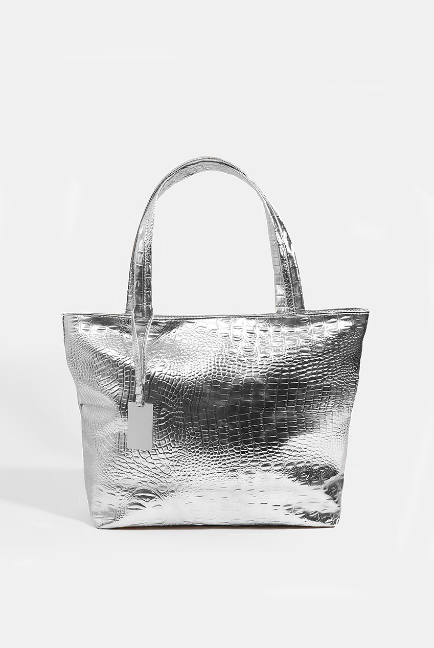 Reagan Bag - Silver REA010-MET002