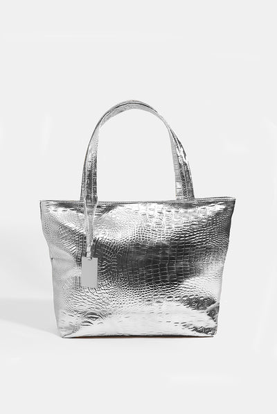 Silver - Reagan Bag - Silver by Pia Rossini