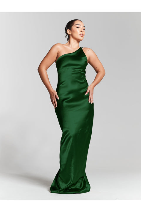 One Shoulder Maxi Dress by InFlair