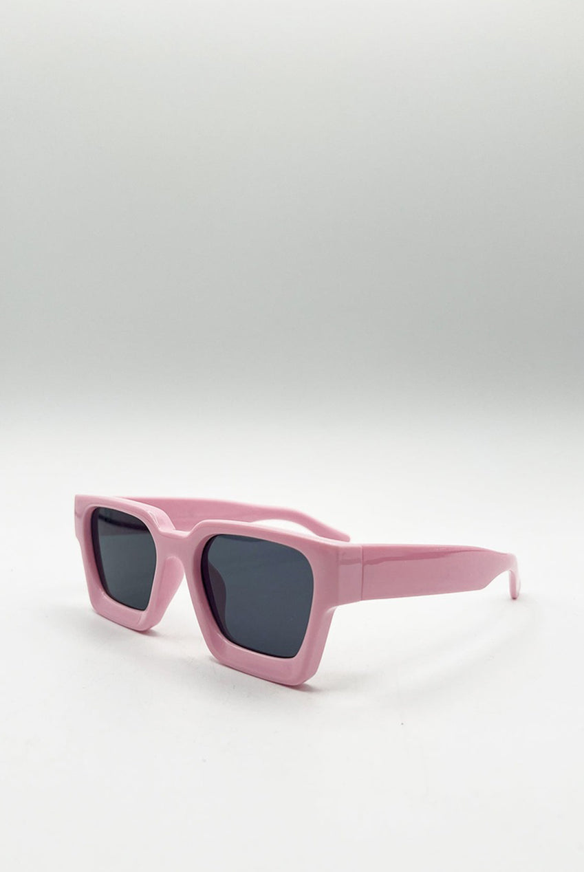 Square Retro Pink Sunglasses SG2500109