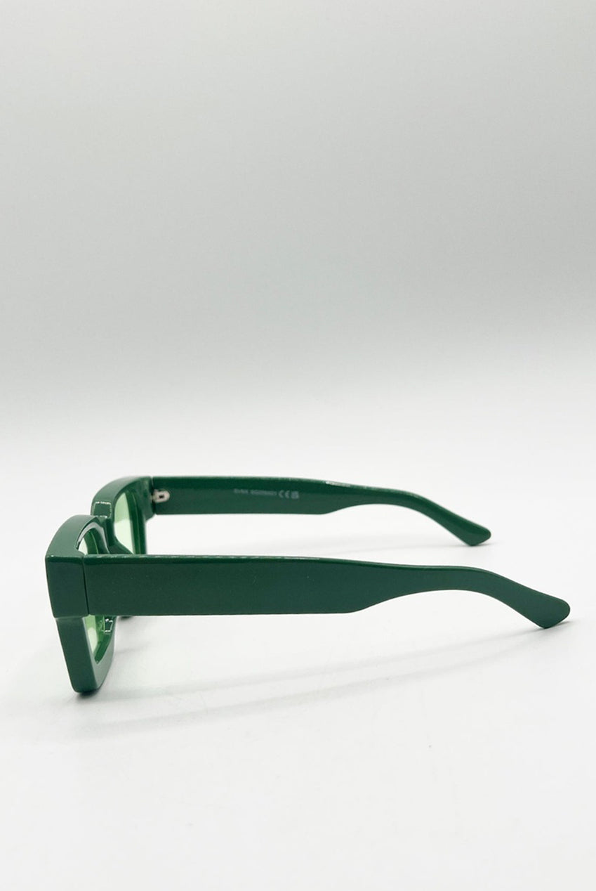 Square Retro Mint Green Sunglasses SG2500117