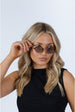 Diamond Shape Sunglasses In Brown Blue by SVNX