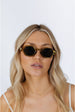 Round Hexagon Sunglasses In Sage Green by SVNX