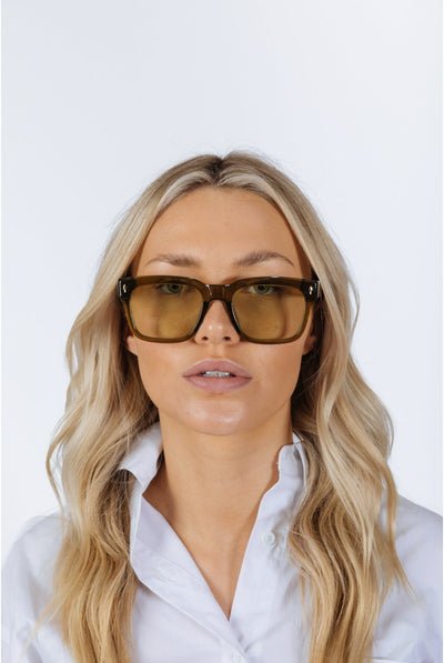 Green - Square Sunglasses In Green by SVNX