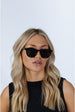 Bold Rounded Sunglasses In Black by SVNX