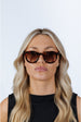 Bold Rounded Sunglasses In Tortoiseshell by SVNX