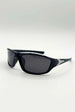 Outdoor Racer Sunglasses In Black Silver With Hard Case by SVNX