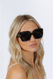 Bold Square Sunglasses In Black by SVNX