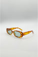 Rectangular Sunglasses In Orange Tortoiseshell by SVNX