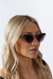 Two Tone Cat-Eye Sunglasses In Pink Green by SVNX