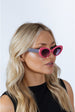 Oval Cat-Eye Sunglasses In Hot Pink by SVNX
