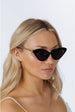 Cat-Eye Sunglasses In Black by SVNX