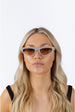 Retro Oval Sunglasses In Light Grey by SVNX