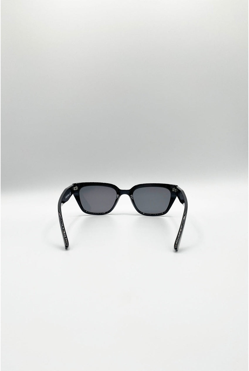 Classic Square Cat Eye Sunglasses In Black SG2600602