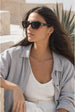 Classic Square Cat Eye Sunglasses In Black by SVNX