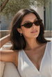 Cat Eye Metal Side Detail Sunglasses In Tortoiseshell by SVNX