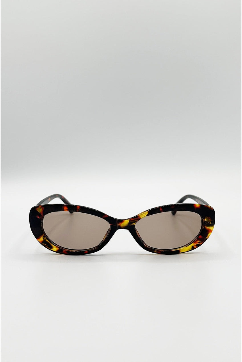 Bow Side Detail Sunglasses In Tortoiseshell - Removeable Bow SG2601005