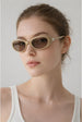 Oval Sunglasses In Beige - Foldable by SVNX