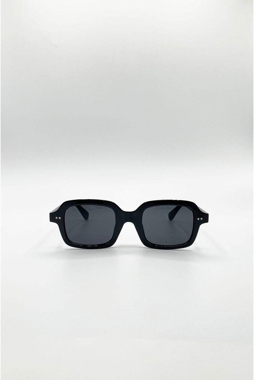 Bold Square Sunglasses In Black SG2603102