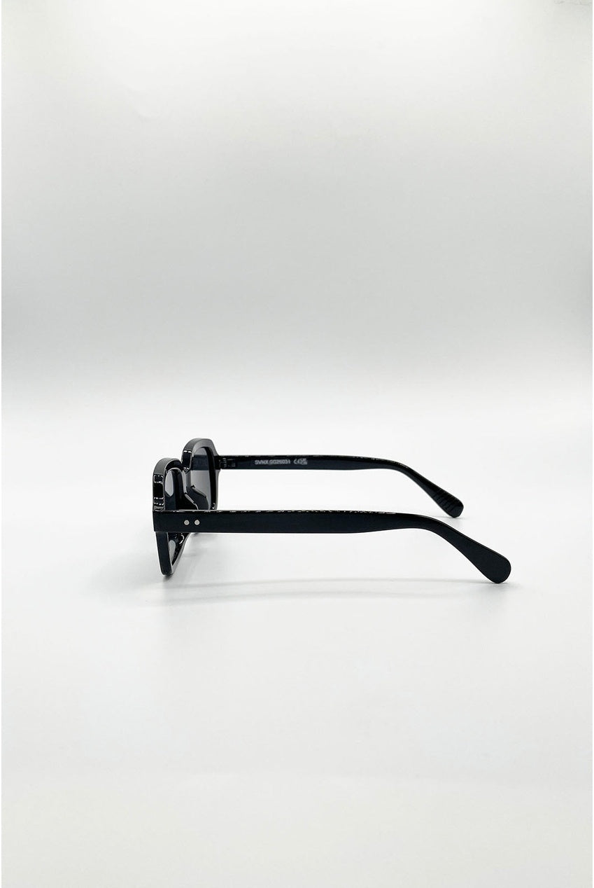Bold Square Sunglasses In Black SG2603102