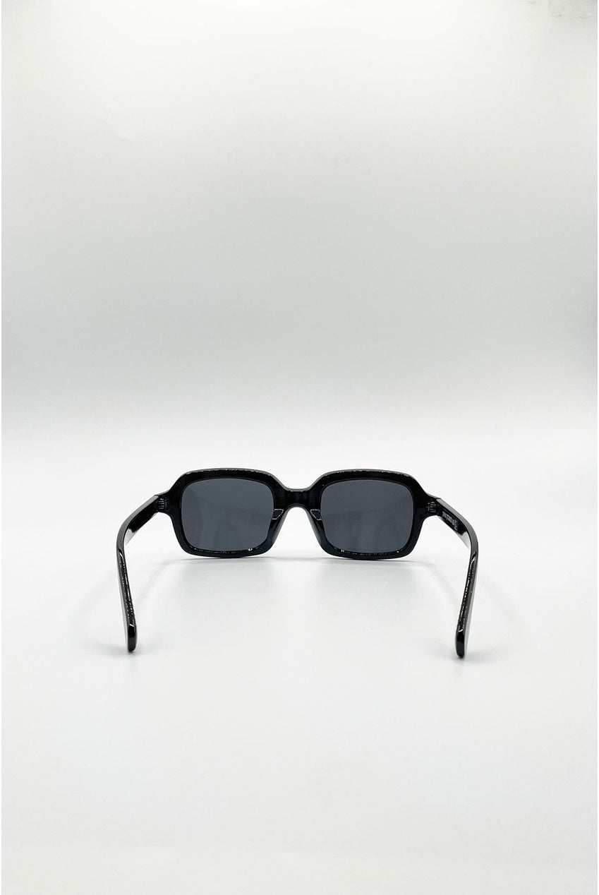 Bold Square Sunglasses In Black SG2603102