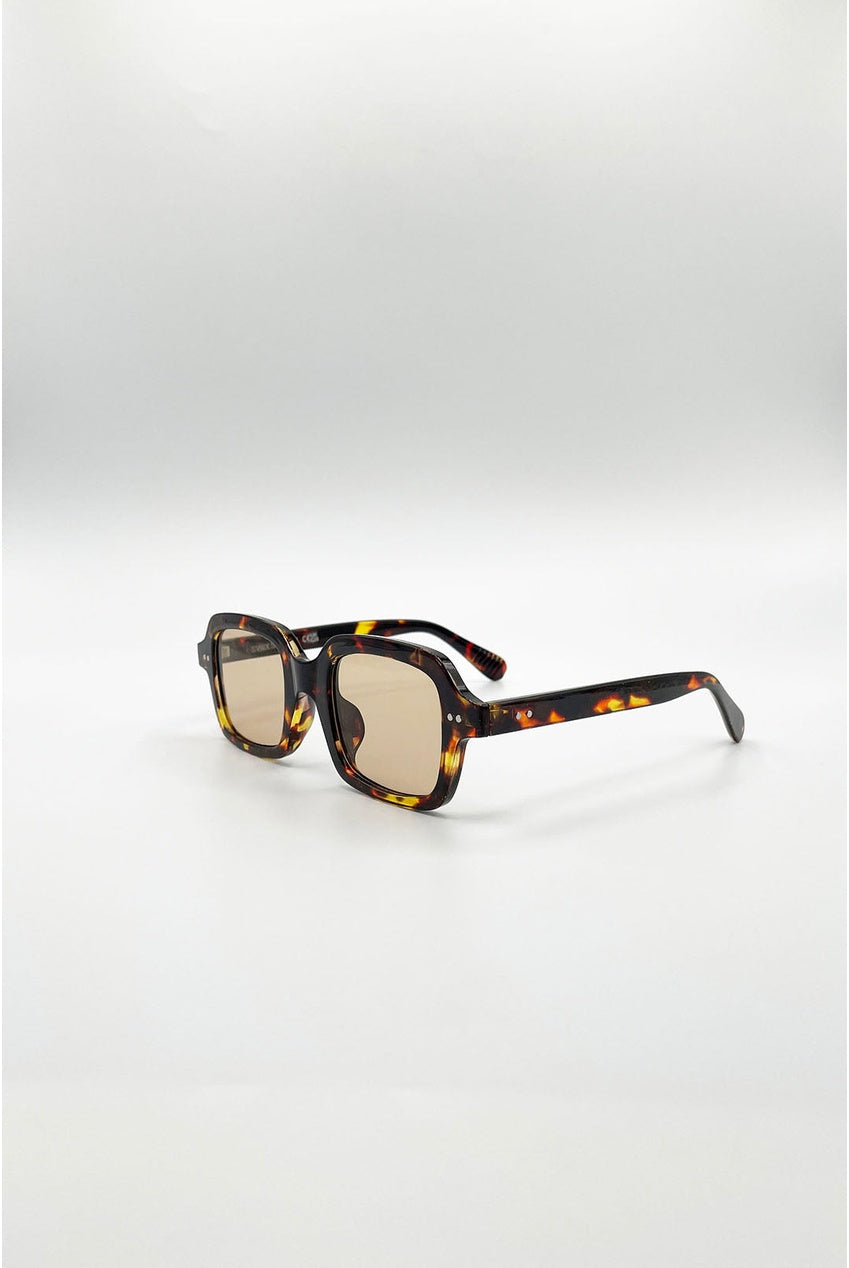 Bold Square Sunglasses In Tortoiseshell SG2603105