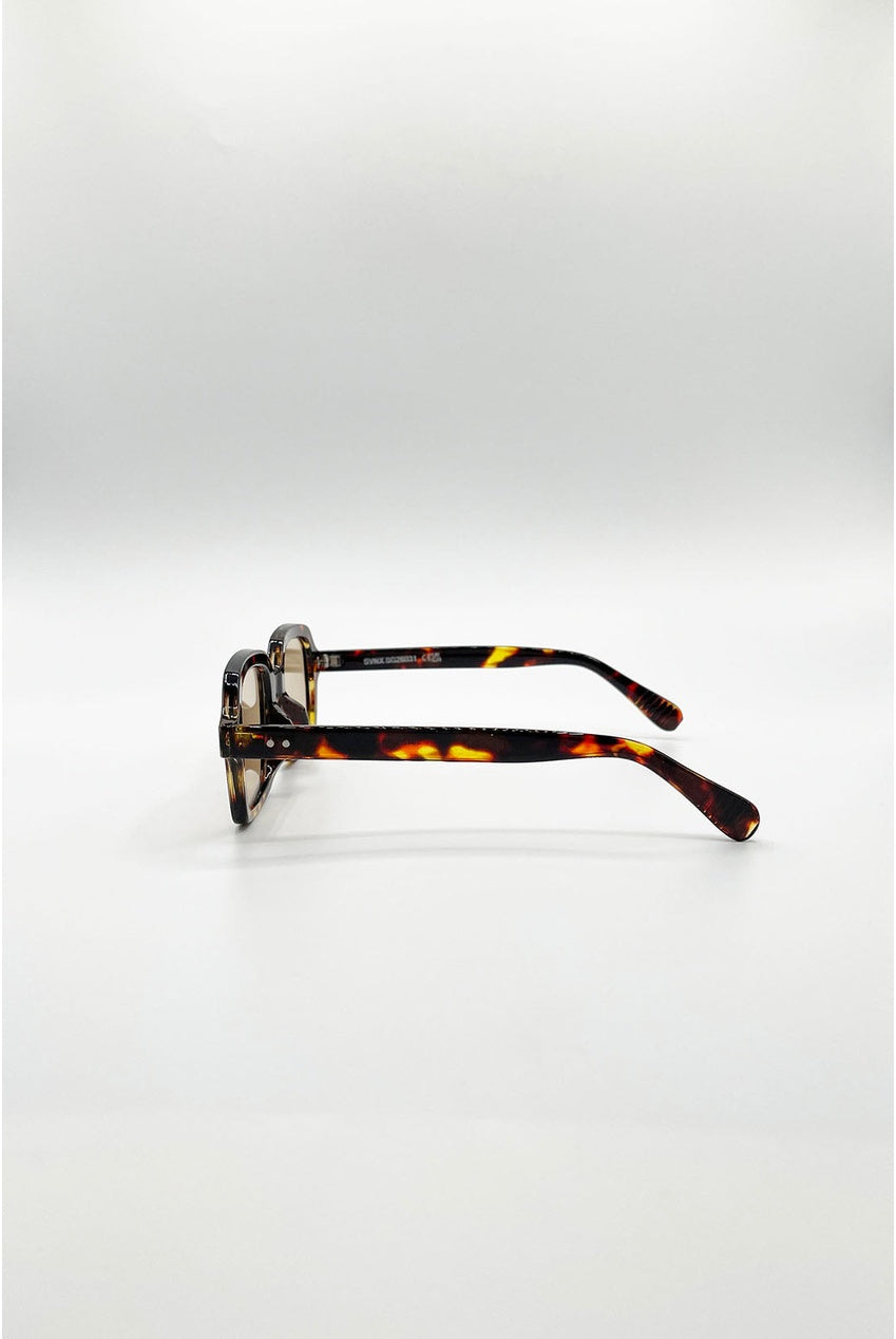 Bold Square Sunglasses In Tortoiseshell SG2603105