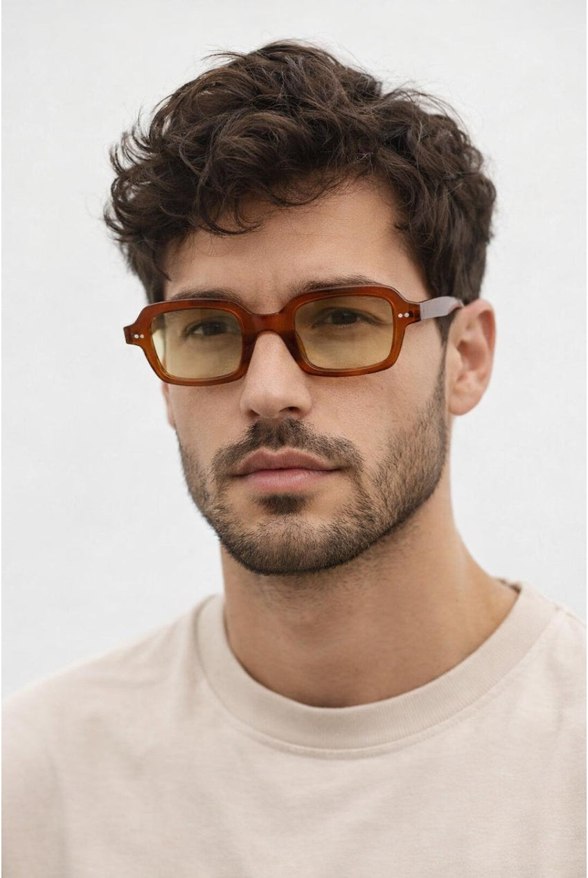 Bold Square Sunglasses In Brown SG2603106