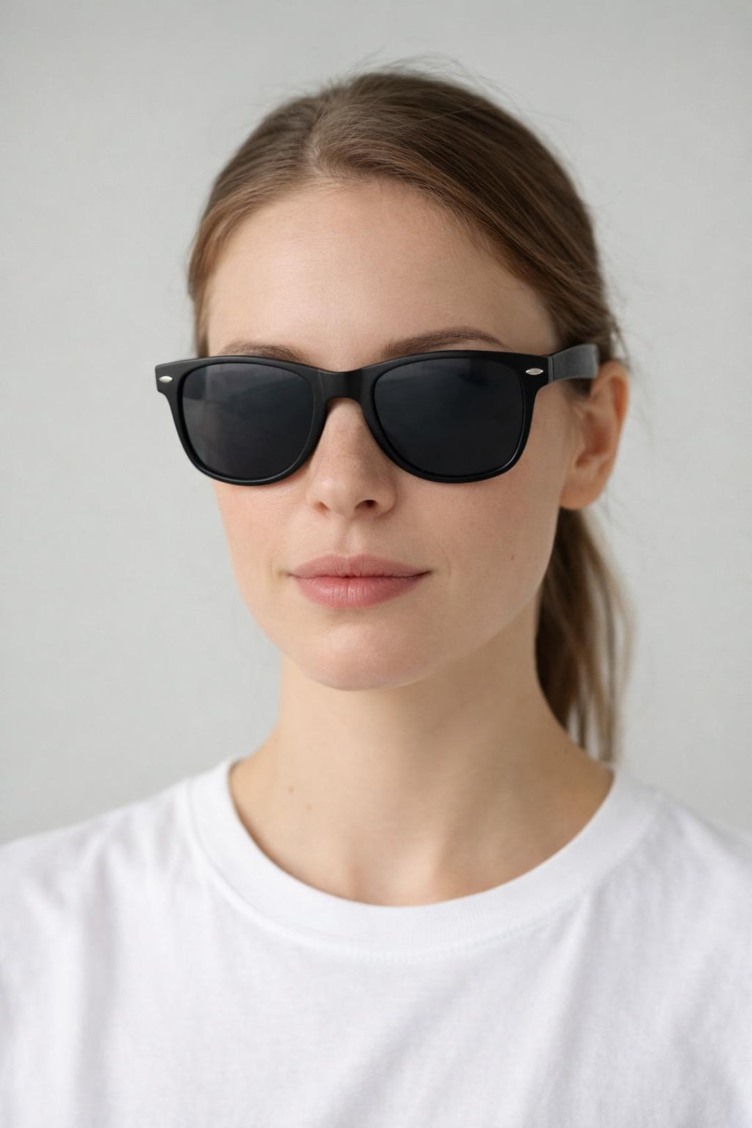 Classic Wayfarer Sunglasses With Black Matte Frame SG2607070