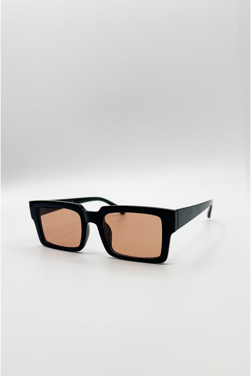 Oversized Square Sunglasses In Black SG2608002