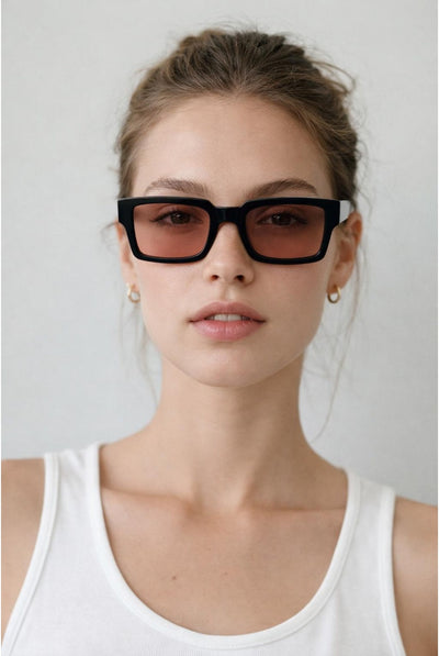 Black - Oversized Square Sunglasses In Black by SVNX
