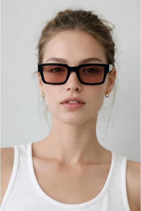 Oversized Square Sunglasses In Black by SVNX