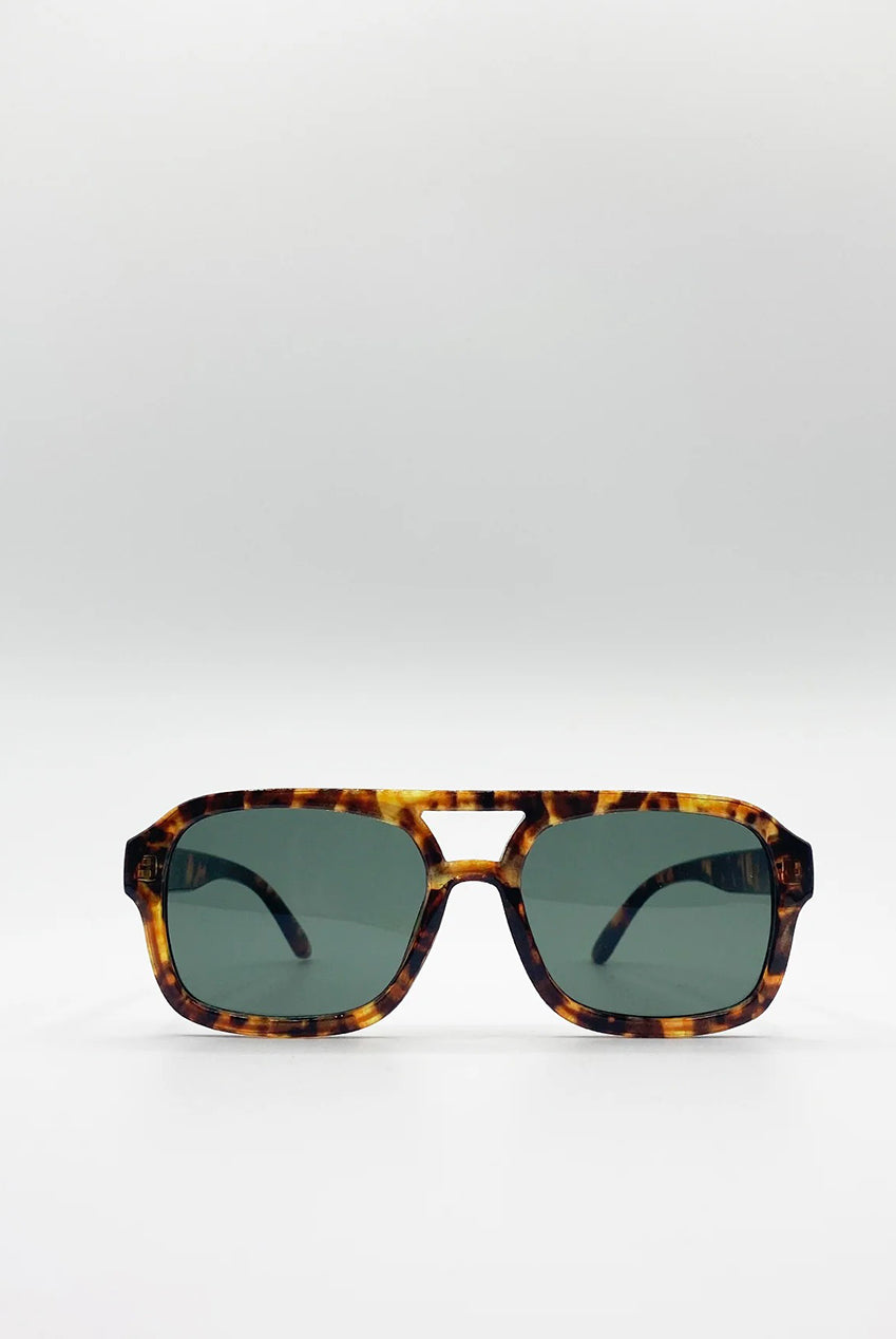 70's Navigator Sunglasses In Tortoiseshell SG2607405