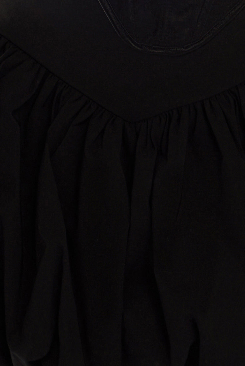 Bengaline Balloon Mini Skirt - Black SK34