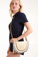 Woven Fringe Detail Clutch Bag With Attachable Strap by Blue Vanilla