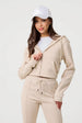 Zip Up Cropped Hoodie by Pink Vanilla