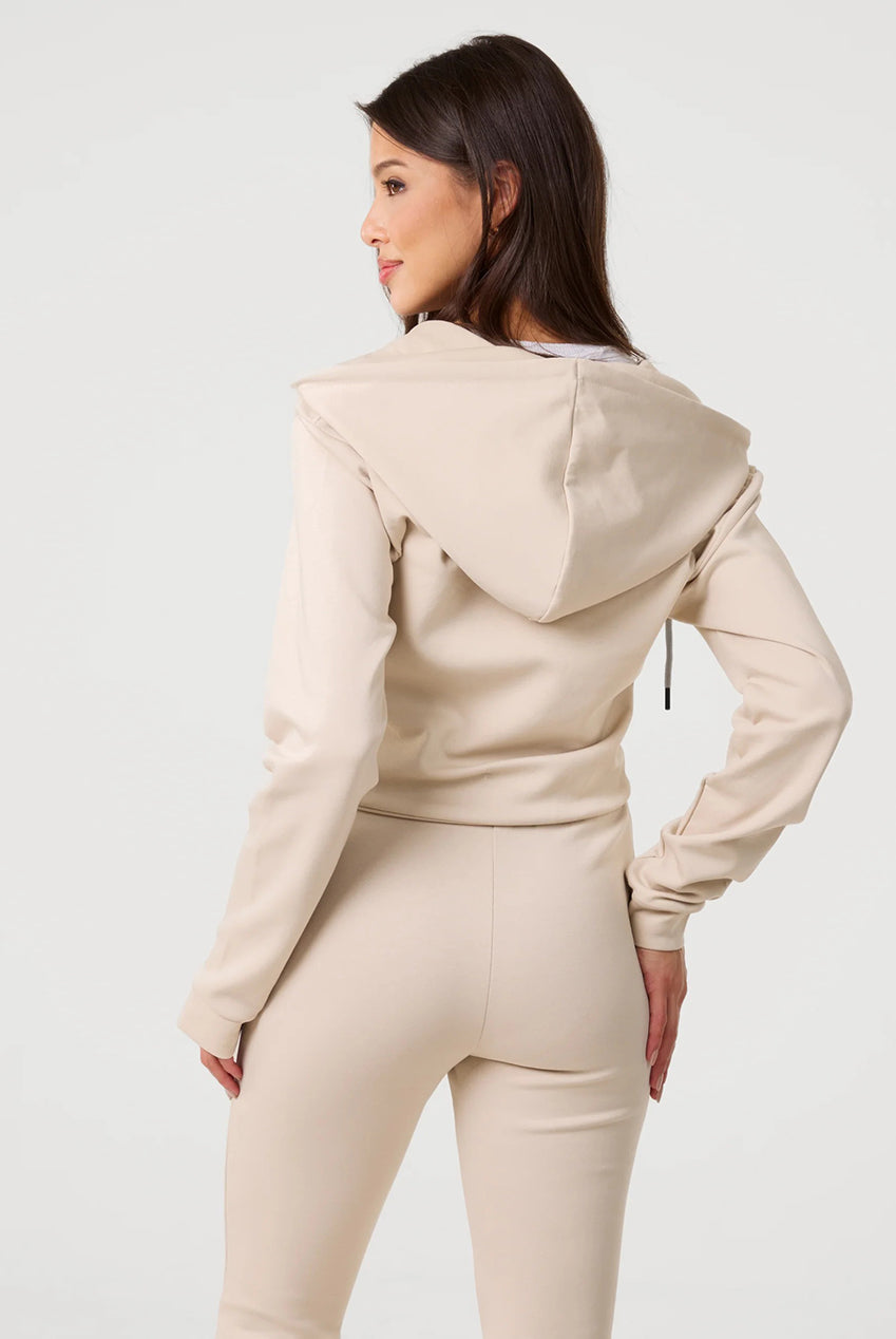 Zip Up Cropped Hoodie SS25468P001