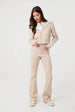 Pin Tuck Jersey Flares by Pink Vanilla