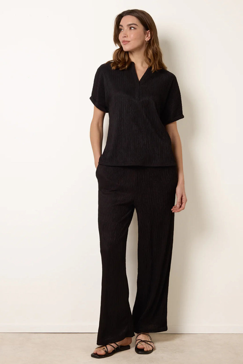 Grandad Collar Oversized Top SS26009B003